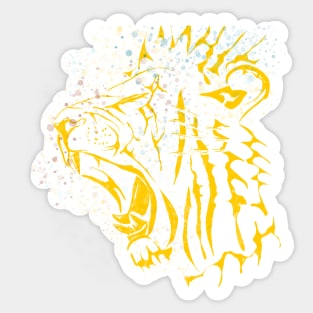 Lion Roar Gold Sticker